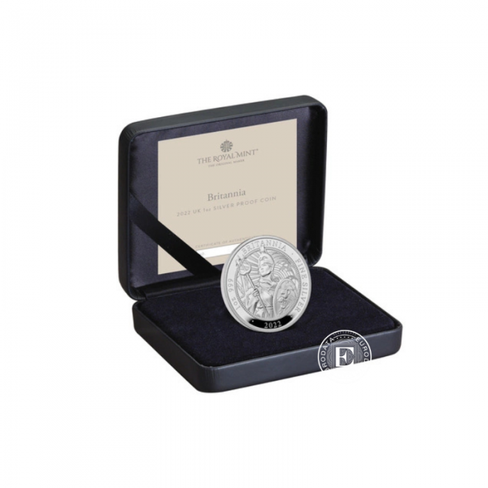 1 oz (31.10 g) silver PROOF coin Britannia, Great Britain 2022