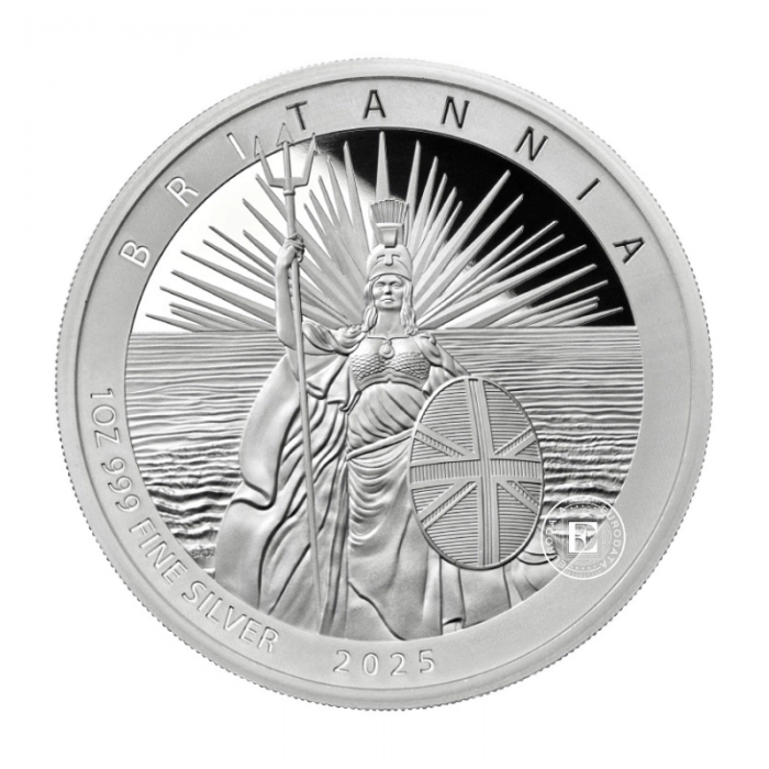 1 oz (31.10 g) Sibermünze PROOF Britannia, Großbritannien 2025