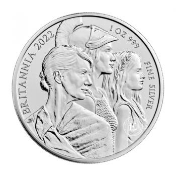 1 oz (31.10 g) sidabrinė PROOF moneta Britannia, Didžioji Britanija 2022 (išskirtinis leidimas)