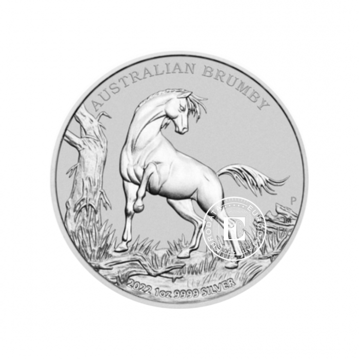 1 oz (31.10 g) srebrna moneta  Australian Brumby, Australia 2022