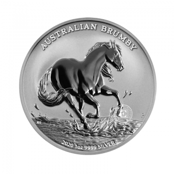 1 oz (31.10 g) silver coin Australian Brumby, Australia 2020
