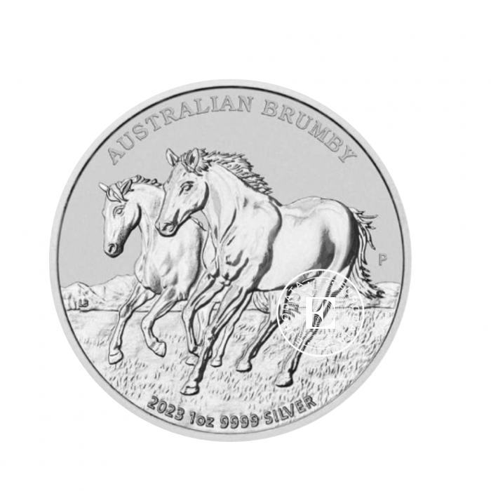 1 oz (31.10 g) sidabrinė moneta Australian Brumby, Australija 2023