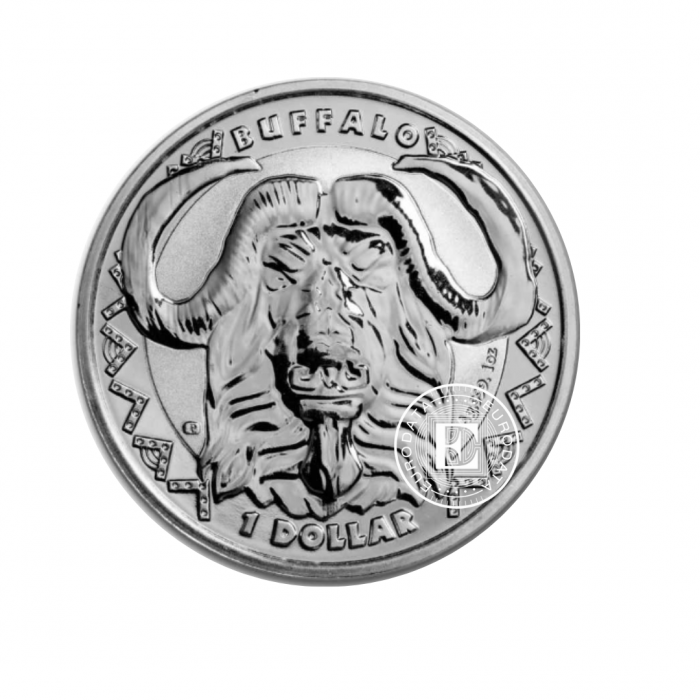 1 oz (31.10 g) pièce d'argent Big Five - Buffalo, Sierra Leone 2023