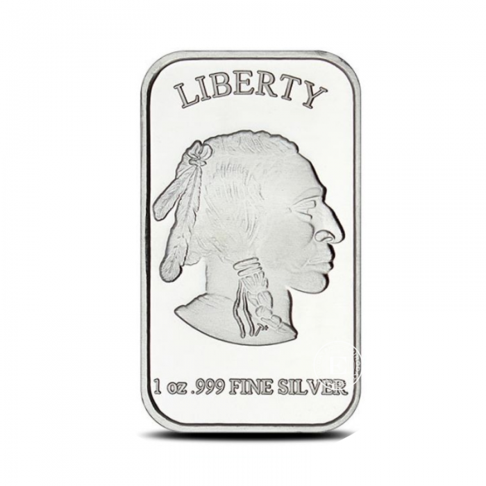 1 oz (31.10 g) sidabro luitas Buffalo, JAV 999