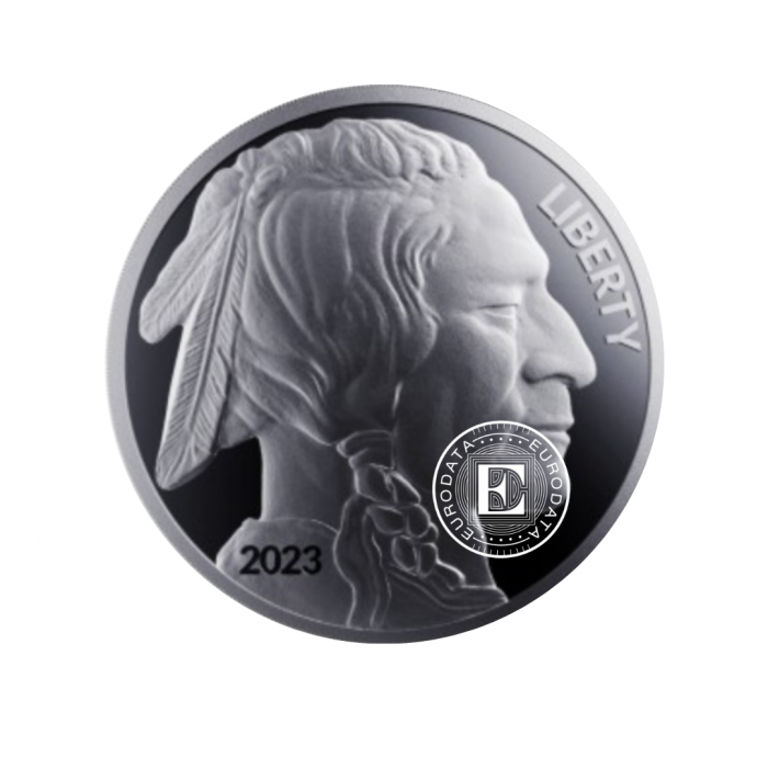 1 oz (31.10 g) srebrna moneta Buffalo, USA 2023