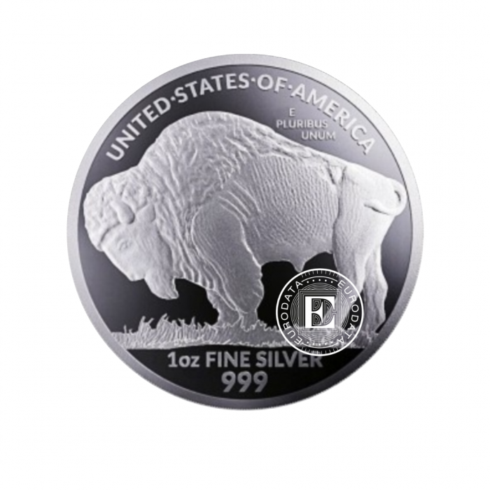 1 oz (31.10 g) srebrna moneta Buffalo, USA 2023