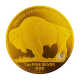 1 oz (31.10 g) pièce d'argent coloree Buffalo, USA 2023 (gold plated)