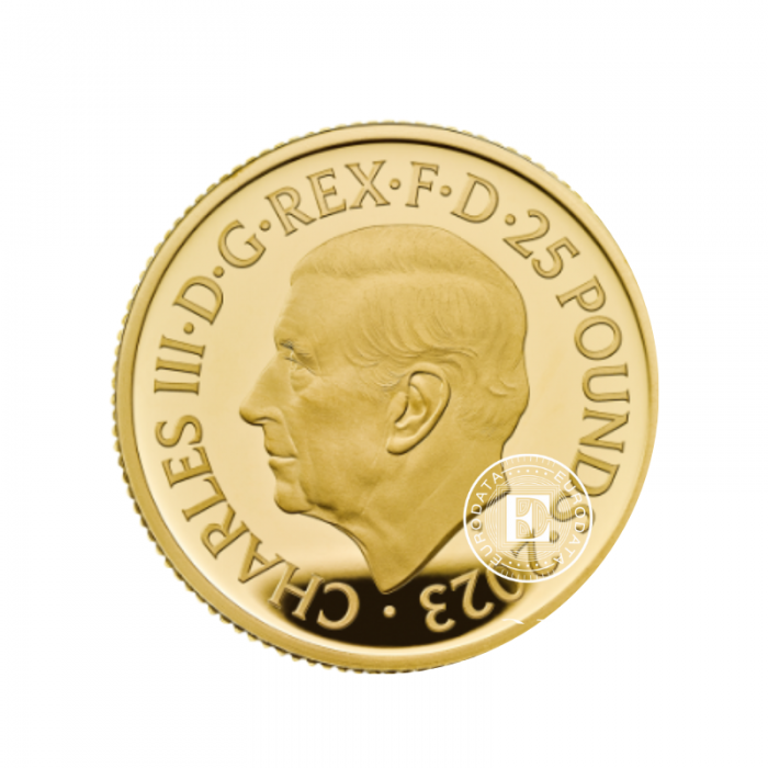 1/4 oz (7.78 g) gold PROOF coin Britannia King Charles III, Great Britain 2023