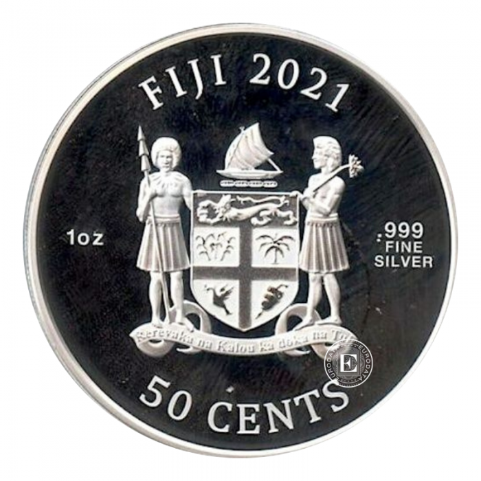 1 oz (31.10 g) sidabrinė moneta Cats, Fidžis 2021