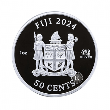 1 oz (31.10 g) srebrna moneta Cats, Fidżi 2024