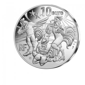 10 Eur (22.20 g) sidabrinė PROOF moneta France World Champion, Prancūzija 2018 (su sertifikatu)