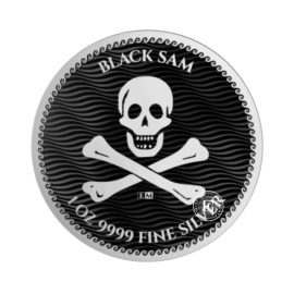 1 oz (31.10 g) sidabrinė moneta Black Sam, Niujė 2024