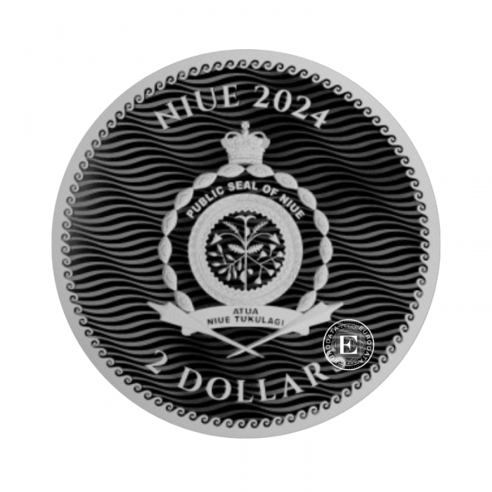 1 oz (31.10 g)  pièce d'argent  Black Sam, Niue 2024