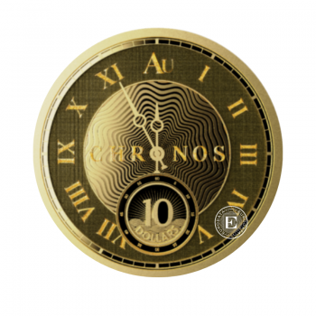 1/10 oz (3.11 g) auksinė moneta Chronos, Tokelau 2024