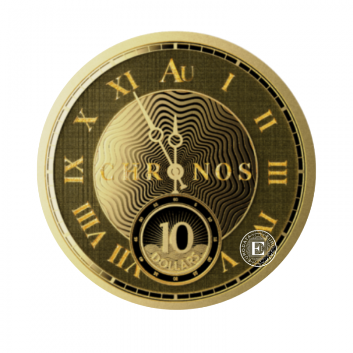 1/10 oz (3.11 g) goldmünze Chronos, Tokelau 2024