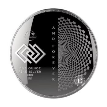 1 oz (31.10 g) sidabrinė moneta Chronos, Slovakija 2017