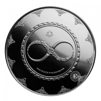 1 oz (31.10 g) sidabrinė moneta Chronos, Slovakija 2018