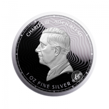 1 oz (31.10 g) srebrna moneta Chronos, Tokelau 2024