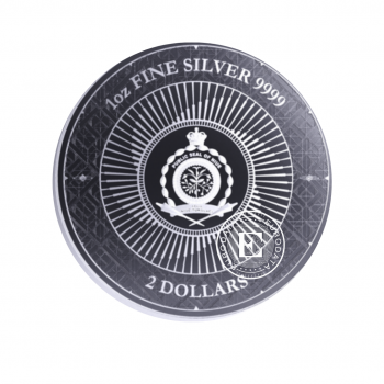 1 oz (31.10 g) sidabrinė moneta Chronos, Niujė 2023