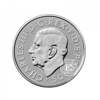 2 oz (62.20 g) sidabrinė moneta Jautis, Tudor Beasts, Didžioji Britanija 2023