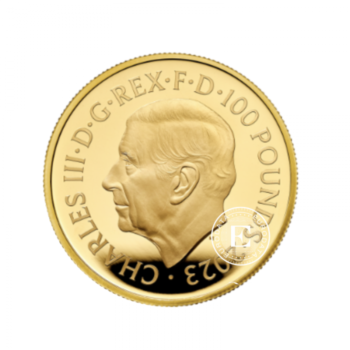 1 oz (31.10 g) auksinė PROOF moneta The Royal Tudor Beasts - Black Bull of Clarence, Didžioji Britanija 2023