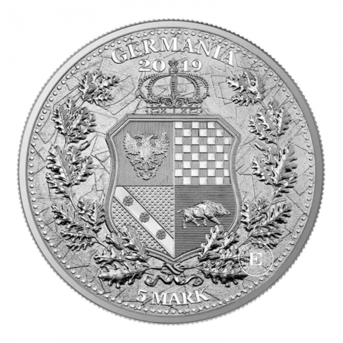 1 oz (31.10 g) sidabrinė moneta Allegories - Columbia & Germania, Lenkija 2019
