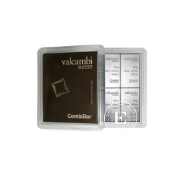 10 x 10 g silver bars CombiBar Valcambi 999.0 