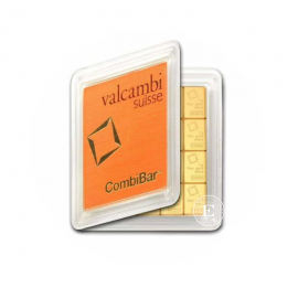 20 x 1 g investicinio aukso luitas CombiBar Valcambi 999.9