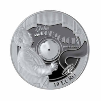 10 Eur (28.28 g) sidabrinė PROOF moneta John McCormack, Airija 2014