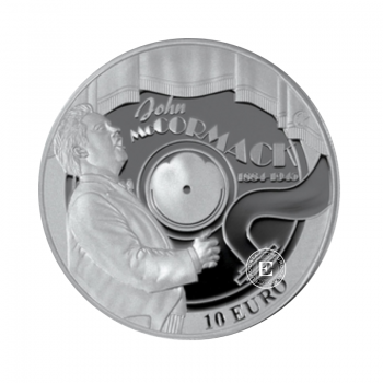 10 Eur (28.28 g) pièce d'argent PROOF John McCormack, Irlande 2014