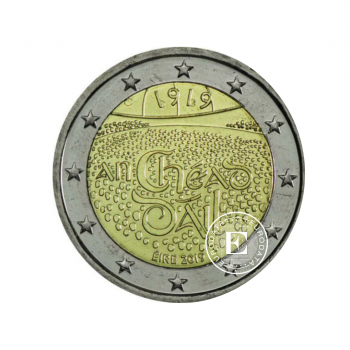 2 Eur moneta Pirmasis Airijos Respublikos parlamento susirinkimas, Airija 2019