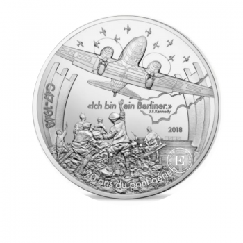 10 Eur (22.20 g) sidabrinė PROOF moneta Dakota C47, Prancūzija 2018