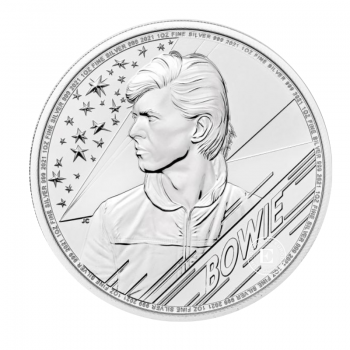 1 oz (31.10 g) sidabrinė moneta David Bowie, Didžioji Britanija 2021
