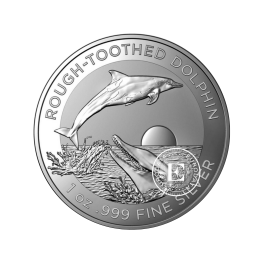 1 oz (31.10 g) pièce d'argent Dauphin à dents rugueuses, Australie 2023