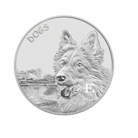 1 oz (31.10 g) Silbermünze Fiji Dogs, Neuseeland 2023
