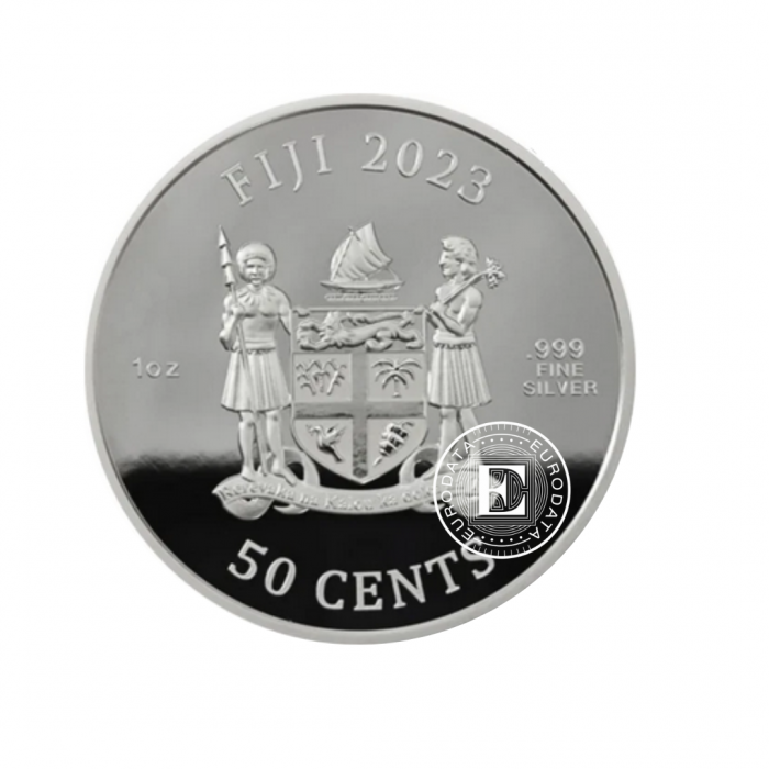 1 oz (31.10 g) Silbermünze Fiji Dogs, Fidschi 2023