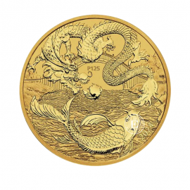 1 oz (31.10 g) gold coin Myths & Legends - Dragon and Koi, Australia 2024