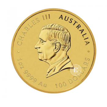 1 oz (31.10 g) auksinė moneta Kinijos mitai ir legendos – Drakonas ir Koi,  Australija 2024