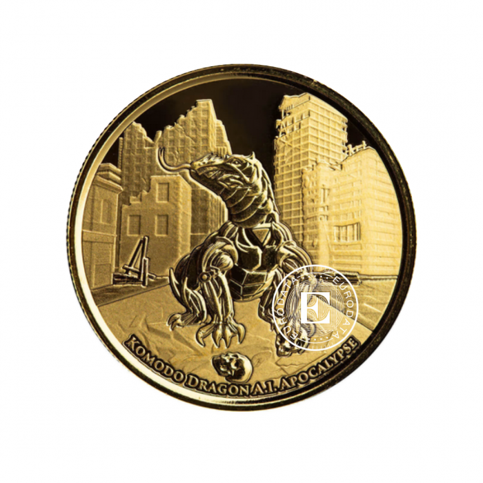 1 oz (31.10 g) gold coin Apocalypse, Komodo Dragon, Tokelau 2022