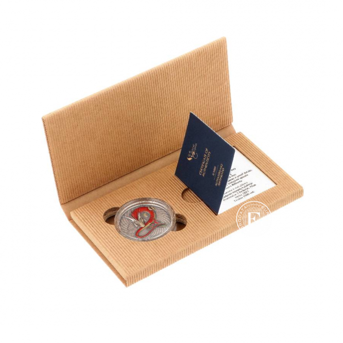 1 oz (31.10 g) sidabrinė moneta Kriptidų pasaulis - Drakonas, Niujė 2023 (su sertifikatu)