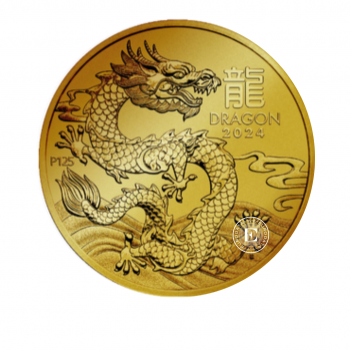 1/2 oz (15.55 g) auksinė moneta Lunar III - Drakono metai, Australija 2024