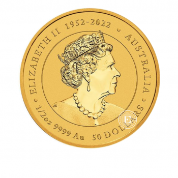 1/2 oz (15.55 g) gold coin Lunar III - Year of  Dragon, Australia 2024