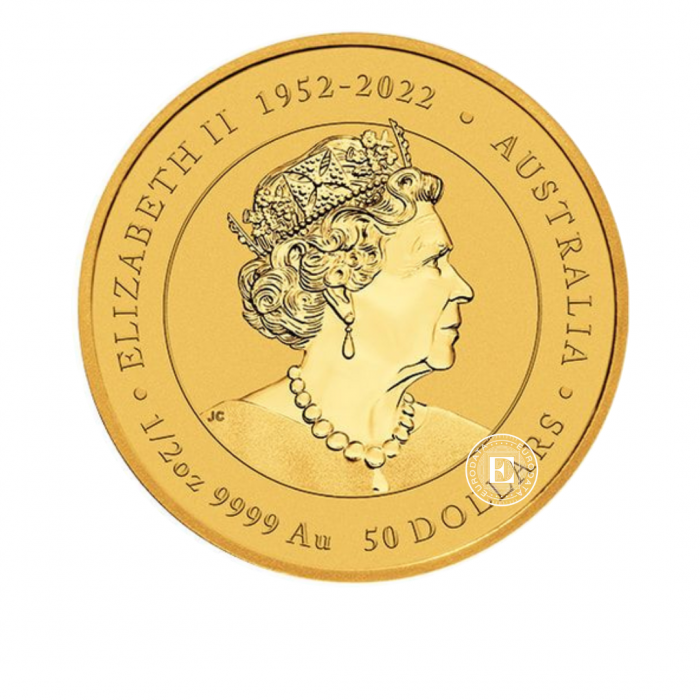 1/2 oz (15.55 g)  pièce d'or Lunar III - Year of  Dragon, Australie 2024