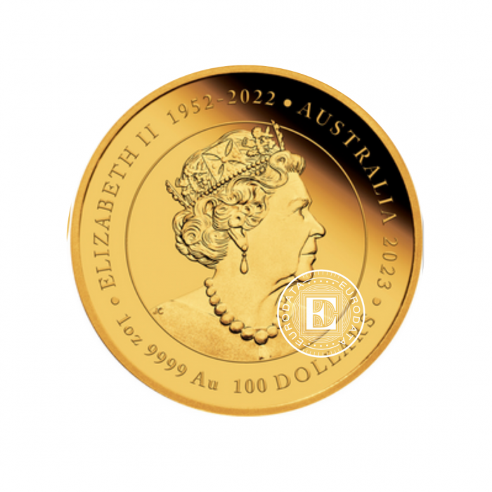 1 oz (31.10 g) gold PROOF coin Drache & Koi, Australia 2023 (with certificate)