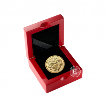 100 dolerių (15.42 g) auksinė PROOF moneta Lunar - Drakonas, Kanada 2024 (su sertifikatu)