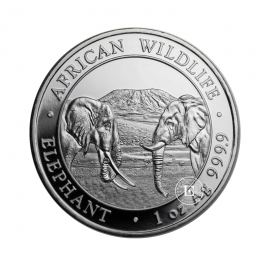 1 oz (31.10 g) silbermünze Afrikanische Tierwelt – Elefant, Somalia 2020