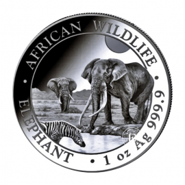 1 oz (31.10 g) pièce d'argent Faune Africaine - Éléphant, Somalie 2026