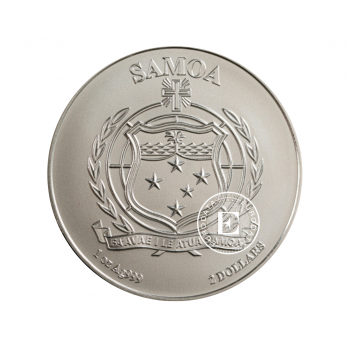 1 oz (31.10 g) sidabrinė moneta John Mercanti - Erelis, Samoa 2023
