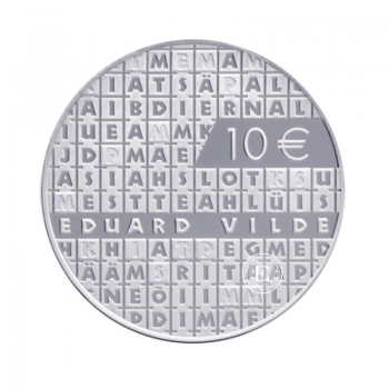 10 Eur (28.28 g) sidabrinė PROOF moneta Eduard Vilde, Estija 2015