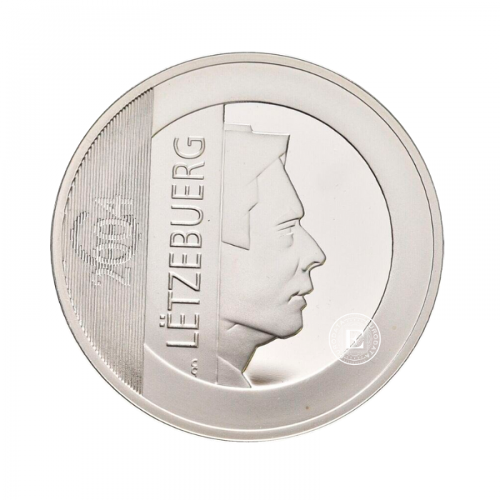 25 Eur (22.85 g) sidabrinė PROOF moneta kortelėje Europos Parlamento rinkimų 25-metis, Liuksemburgas 2004